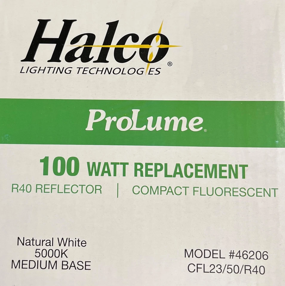 Prolume Electronic Instant Start Self-Ballast 23W CFLR40 CFL23/50/R40 HALCO46206 - Image 2 of 2