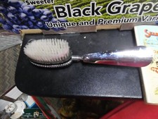 Vintage Swank folding brush  silver shoe horn