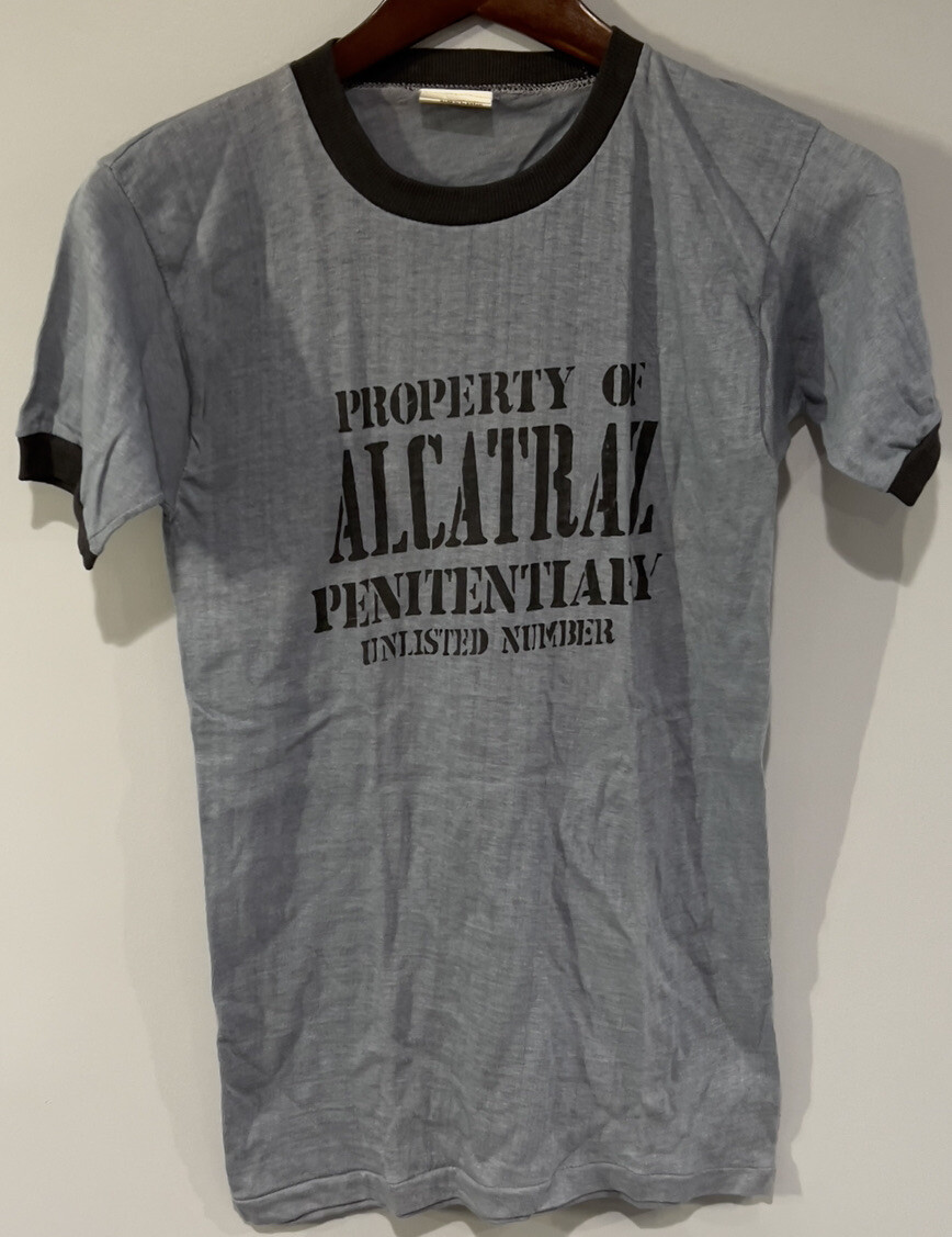 Vintage Property of Alcatraz Prison Shirt Medium Smit… Gem