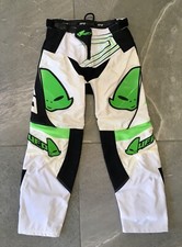 PANTALONI MINICROSS BAMBINO UFO PLAST ICONIC VERDE BIANCHI taglia 26 - 7-10 anni