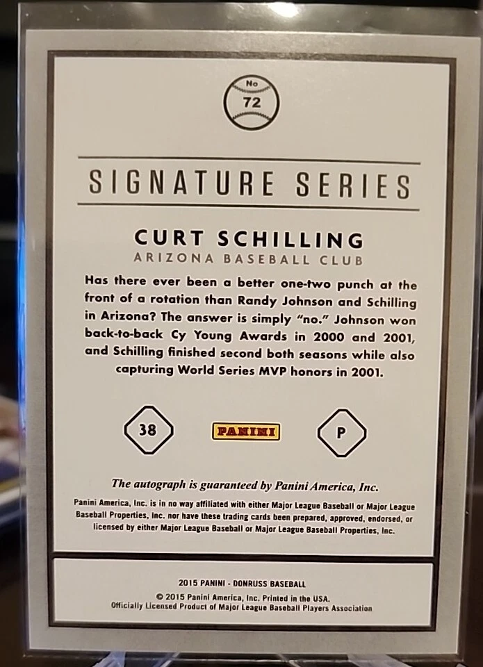 Serie Donruss Signature 2015 chelín curtido azul autógrafo ser # 2/15!! Foto 2 de 2