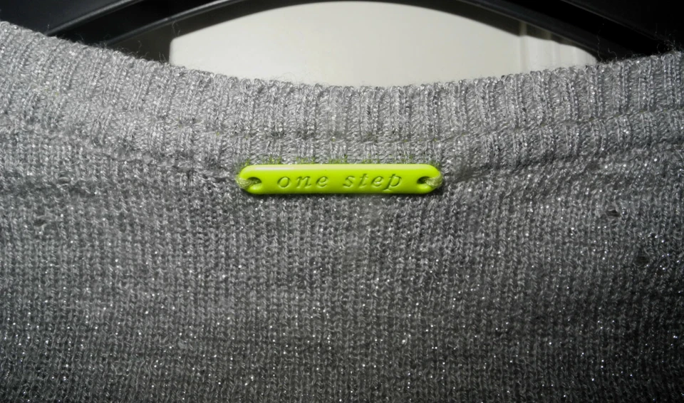 Gilet One Step gris irisé 36/38 maille fantaisie - Photo 4/4