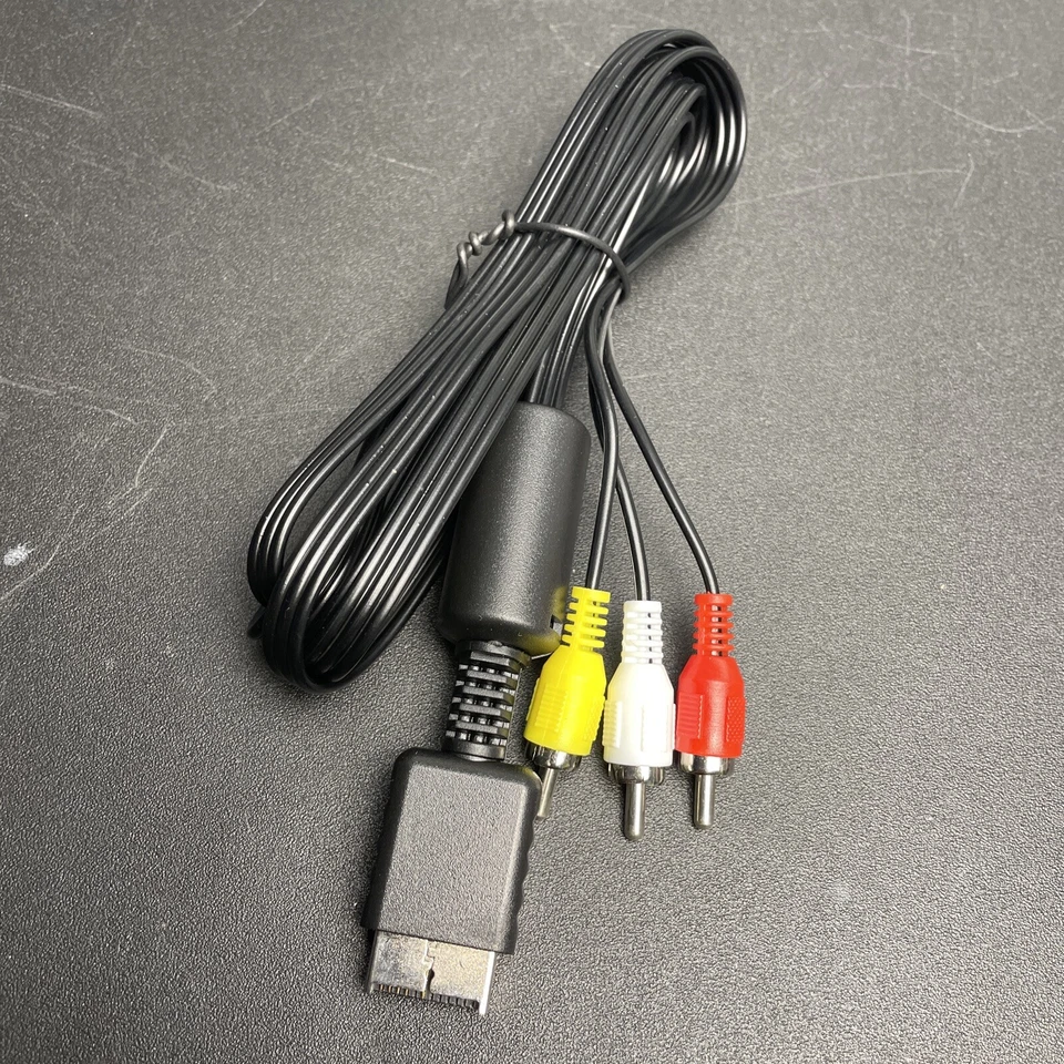 10 - New 6 Ft AV RCA Audio Video Composite Cable Cord Sony PS1 PS2 PS3 Ships USA - Image 3 of 3