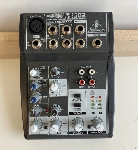 Behringer XENYX 502 Premium 5 Input 2 Bus Mixer (No Power Supply)