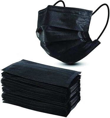 V-VAPE 10x Black Face Mask Surgical Disposable Mouth Cover Face Masks Respiration