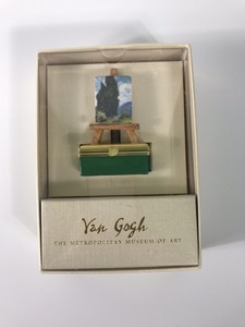 Metropolitan Museum Of Art Van Gogh Cypresses Porcelain Trinket Pill Box 12 Ebay
