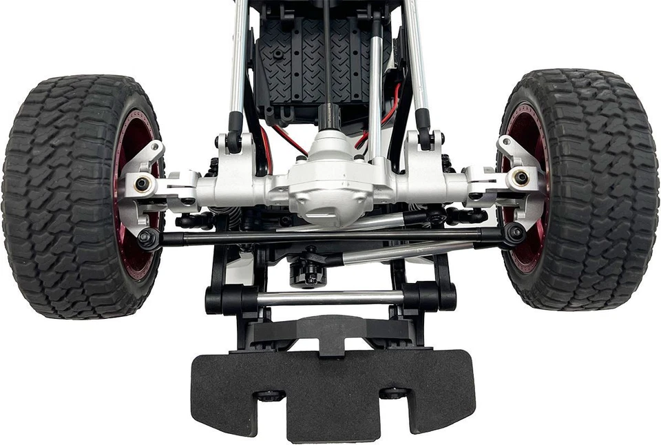 Silver Aluminum Axle Housing Set (Front & Rear) for CEN Ford F-450 Trucks - Image 4 of 4