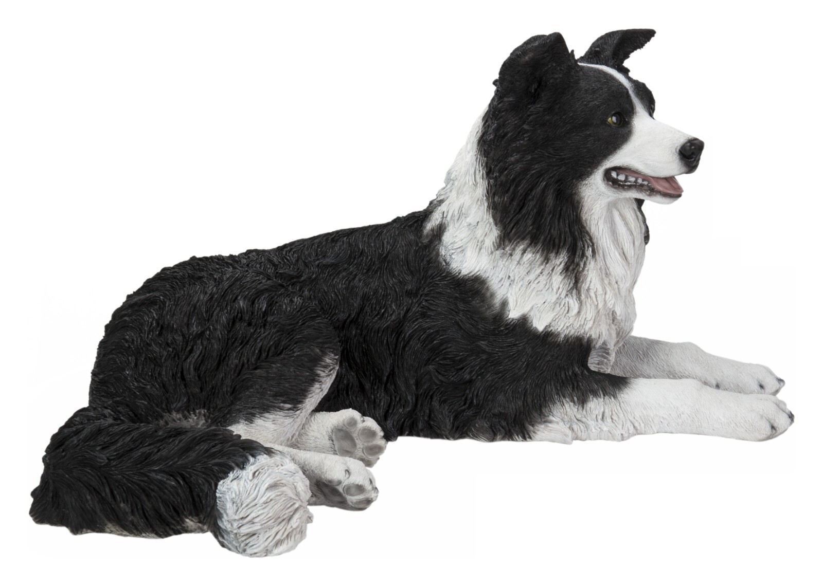 Border Collie Gartenstatue Aus Kunstharz – 20 X 12 X 8 Cm, Wasserdicht, Für Innen & Außen