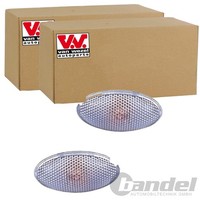 2X VAN Wezel Blinker Weiß Seitenblinker Vorne Beidseitig Passend FÜR