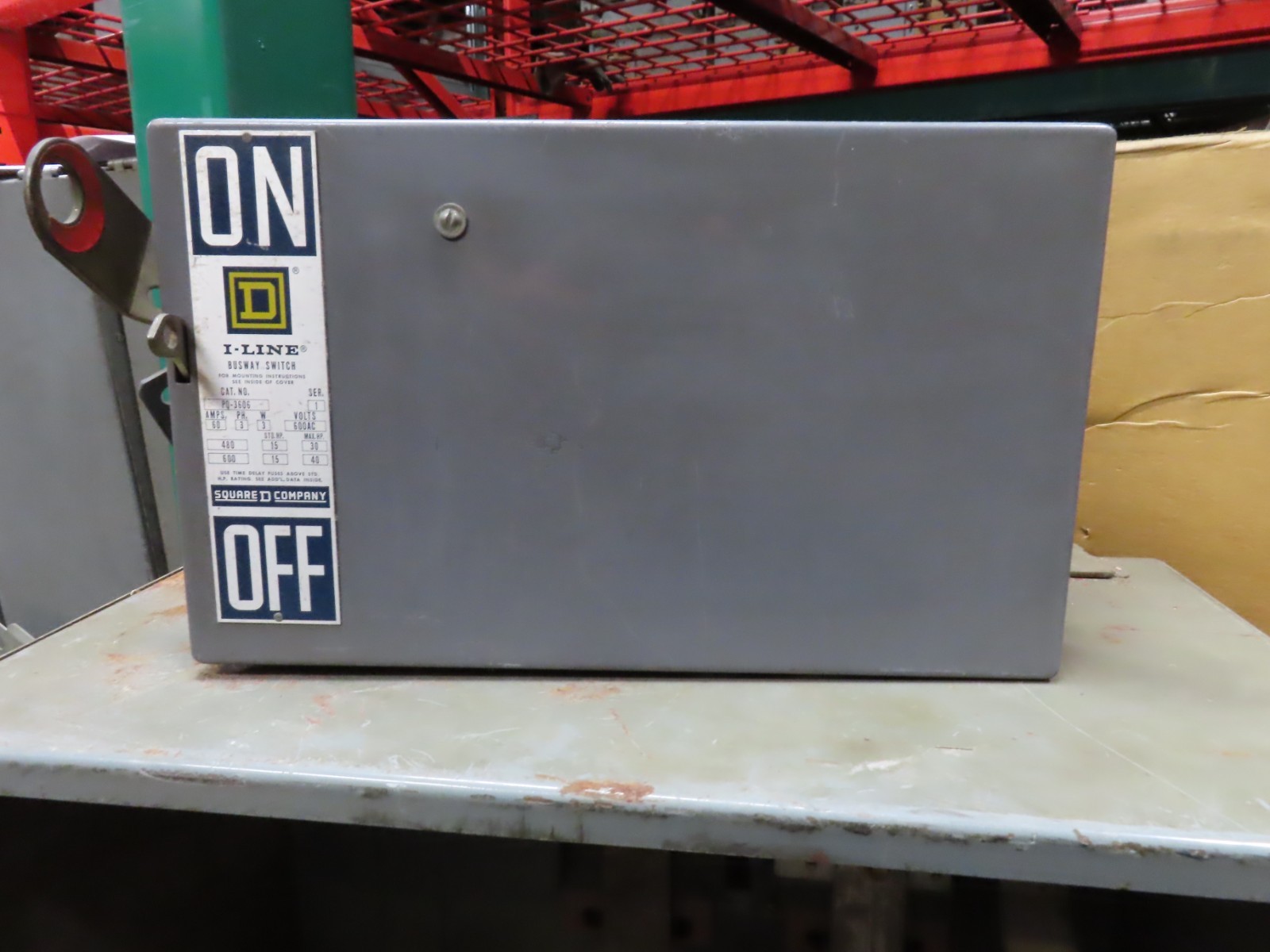Square D PQ3606 Bus Plug 60 Amp 600 Volt 3P3W Horizontal Series 1-3 -WARRANTY