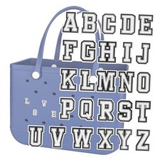 Decoration Charms for Bogg Bag Accessories Charms,Bag Charms Alphabet 26pcs
