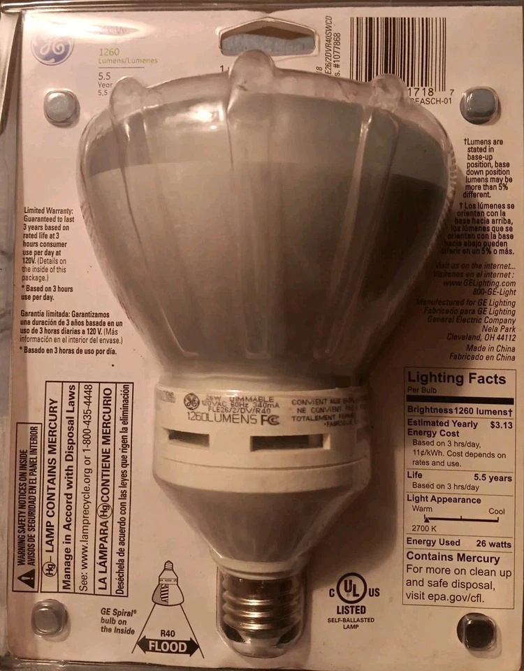 2 GE Energy Smart R40(5"Diameter) Indoor Flood Bulbs - Image 3 of 4