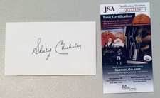 Shirley Chisholm Signed Autographed 3x5 Card JSA Certified Congresswoman
