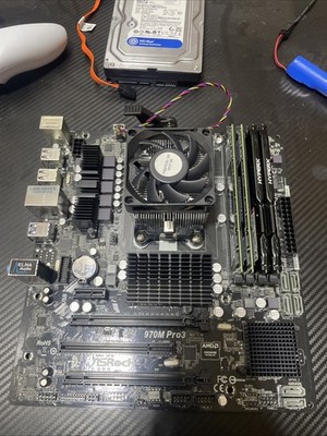 ASRock 970M Pro3 AMD AM3+ DDR3 Motherboard With 32 GB OF DDR3 RAM, FD8350 CPU