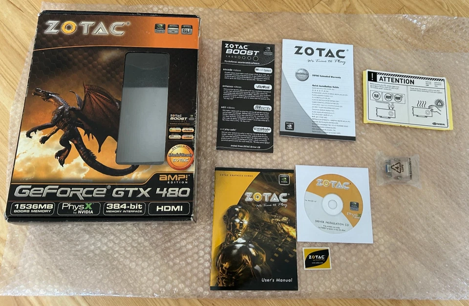 [Refurbished] Zotac GeForce GTX480 VF3000 1.5GB GDDR5 PCI-E Graphics Card Boxed - Image 2 of 4