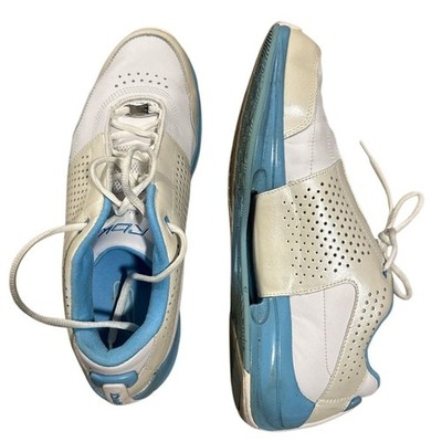 VTG Y2K Reebok White Carolina Blue Sneakers DMX Ride - Size 10.5