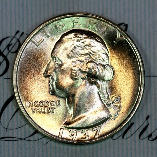 * 1937-S * PRISTINE+ GEM BU MS WASHINGTON QUARTER * FROM ORIGINAL COLLECTION