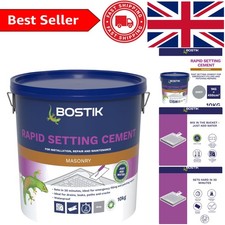 Bostik 10kg Fast-Setting Cement - Strong, Waterproof for Indoor & Outdoor Use