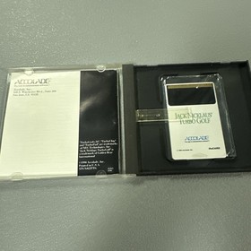 Jack Nicklaus' Turbo Golf (TurboGrafx 16) W/ Case & Manual 