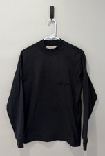 Size XXS Extra Small Essentials Fear Of God FOG Black Long sleeve Shirt flaw