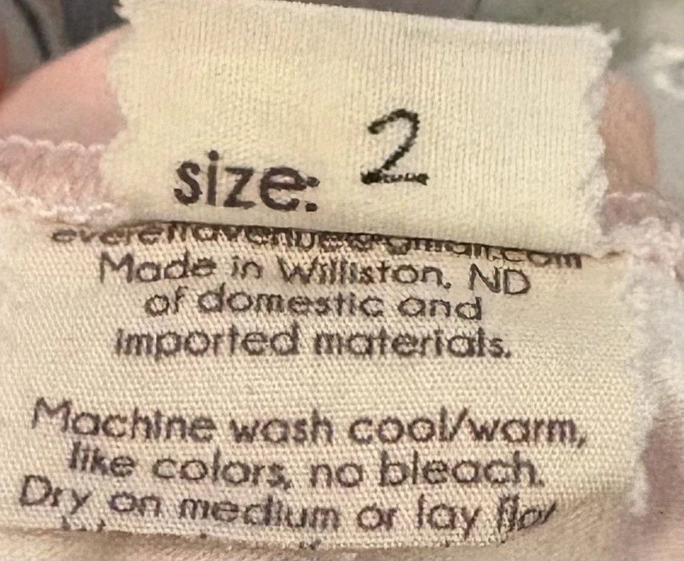 Vestido Everett Avenue blanco/rosa/gris talla 2T niñas pequeñas Foto 2 de 4