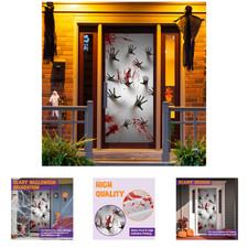Halloween Door Cover Decorations Indoor Zombie Hands Haunted House Window Door