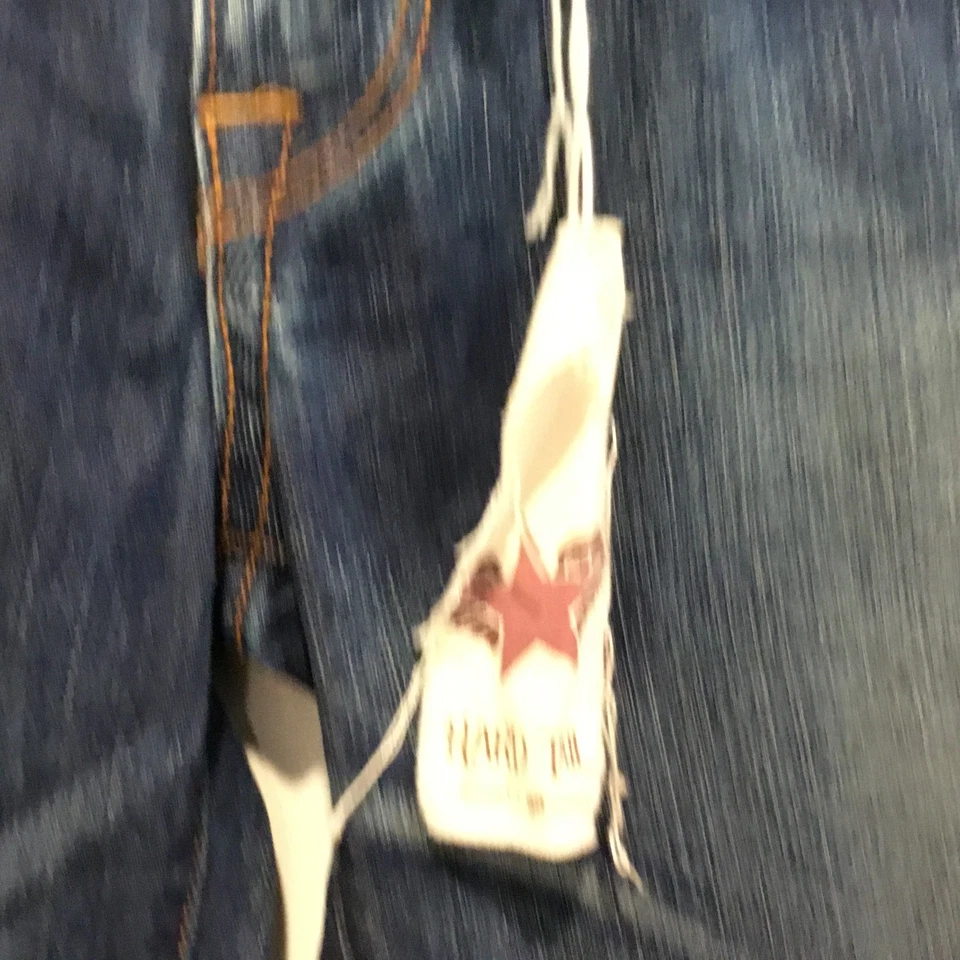 Pantalones de mezclilla Babriq acampanados cola dura tiro bajo hechos en EE. UU. Y2K talla 27 nuevos con etiquetas Foto 3 de 4