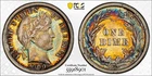 1900-S Barber Dime PCGS XF45 CAC *Neon Rainbow Toning Obverse & Reverse*