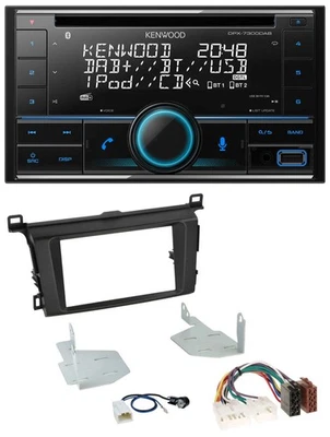 Kenwood CD 2DIN DAB USB MP3 Bluetooth Autoradio für Toyota RAV 4 (ab 2013) - Bild 1 von 4