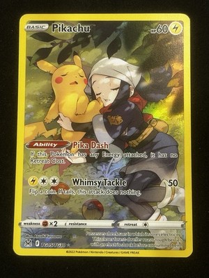 MINT! 2022 Pikachu Full Art Trainer Gallery TG05/TG30 Pokemon TCG Lost Origin