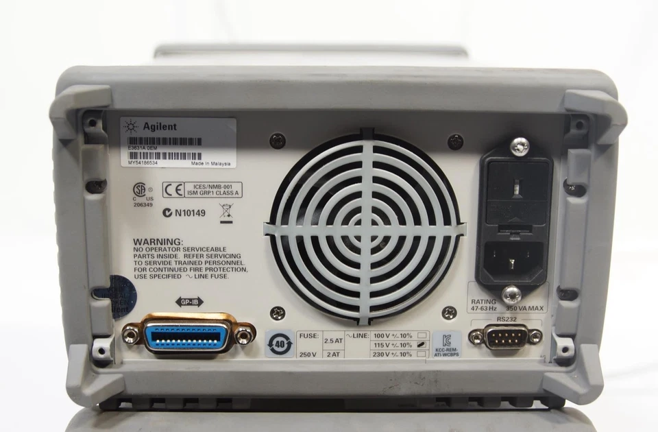 HP / Agilent E3631A Variable DC Power Supply 0 - 6V, 5A / 0-25V, 1A - Image 2 of 3