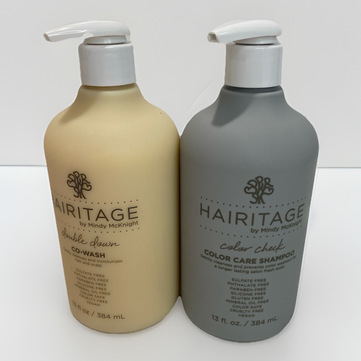 2 Set- Hairitage Down to the Basics- Color Care Check & Double Down Co-Wash NEW