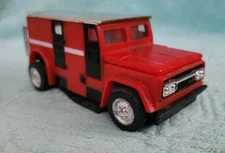 Vintage CRAGSTAN red black Friction Car Made In Hong Kong 4" x 1 3/4"