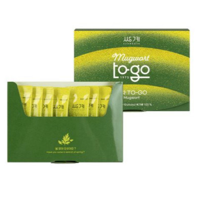 Ssanggye Pure Korean Mugwort Powder 10 Sticks Herb Healthy Detox Tea Latte KFood