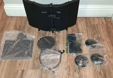 Aokeo Studio Recording Microphone Isolation Shield Pop Filter Bundle New!