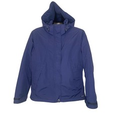 Lands End Squall Parka Womens Sz M 10-12 Waterproof Windproof Fleece Coat Hood