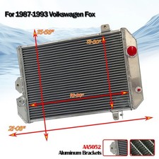 256 Radiator Fits For Volkswagen Fox Gl Sedanwagon 1987-1993 1990 Mt Aluminium 256 Radiator Fits For Volkswagen Fox Gl Sedanwagon 1987-1993 1990 Mt Aluminium
