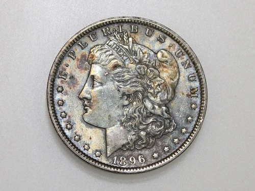 1896-P $1 MORGAN SILVER DOLLAR TONED
