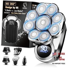 9D Electric Head Shaver for Bald Men, Upgraded 5 9D electric head shaver head