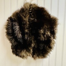 VTG Dark Brown Mink Stole Fur Collar Fur Scarf Fur Wrap Shawl Neck Warmer 30  