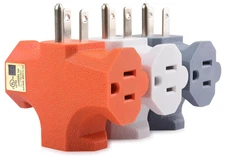 [UL Listed] Cable Matters 3-Pack 3-Way Plug Adapter, 3-Prong Splitter