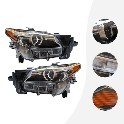 OEM Pair Left&Right LED Headlights Headlamp For 2016-2020 Mazda CX-9 CX9 W/o AFS - Picture 14 of 15