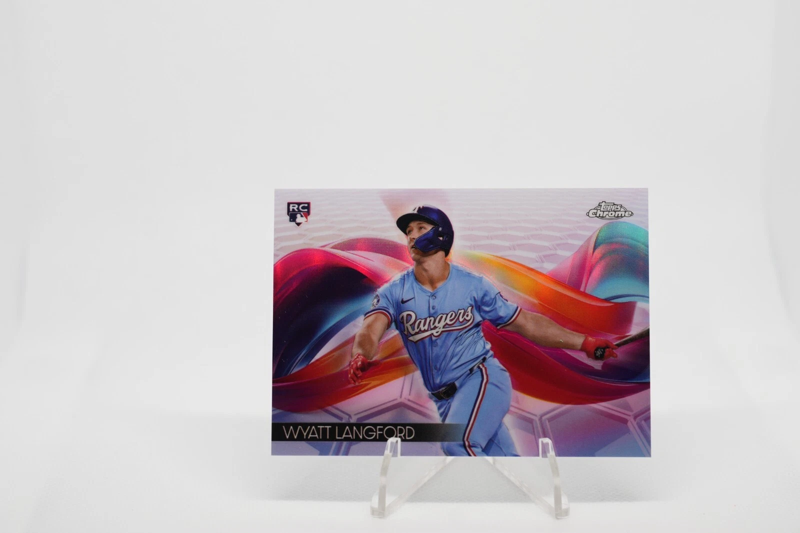2024 Topps Chrome Update Wyatt Langford RC HELIX SSP CASE HIT Rookie #HX-18