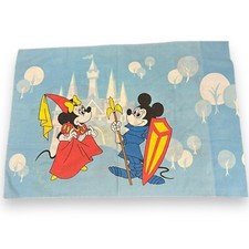 Vintage 1970  s Walt Disney Mickey  Minnie Mouse Double Sided Pillowcase