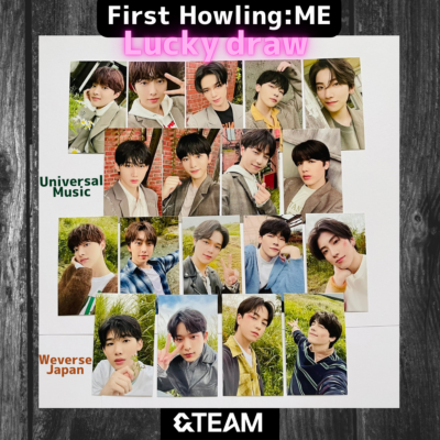 &TEAM First Howling : ME JAPAN Lucky draw Photo card Weverse