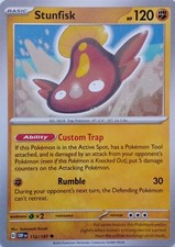 112/197 STUNFISK | UNCOMMON | OBSIDIAN FLAMES POKEMON CARD