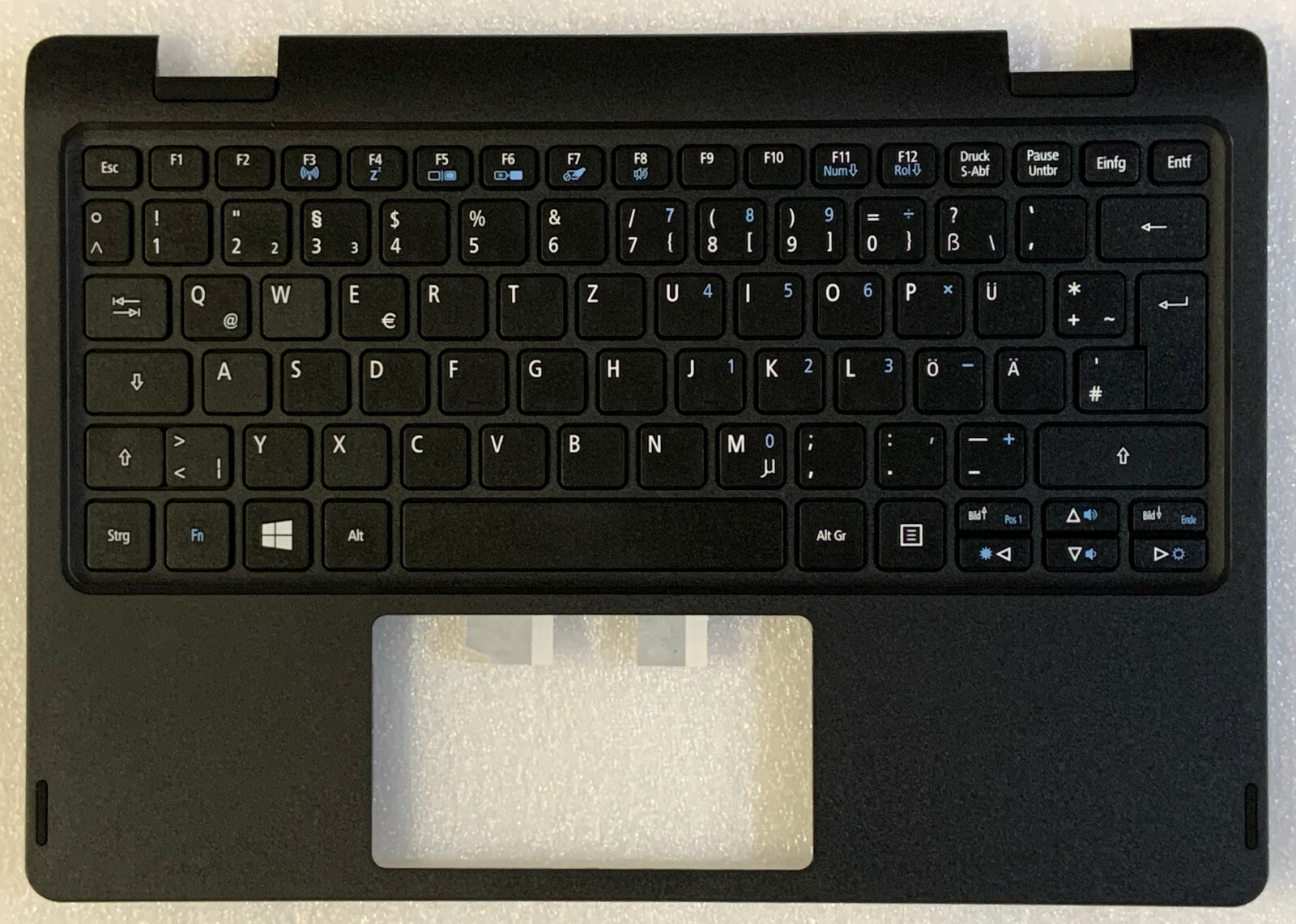 Clavier Acer Aspire R3-131T Qwertz avec Topcase Noir pour Frappe Fluide