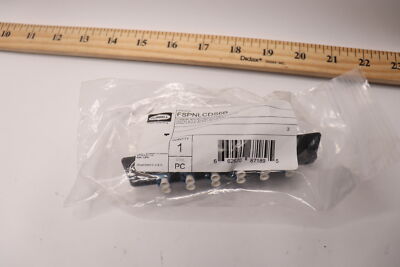 Hubbell Fiber Optic Panel Adapter 12 Fiber 6 LC Duplex Zircon Sleeves Blue  