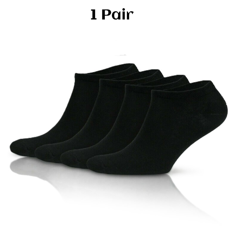 Pack Of Low Cut Cotton Sports Socks - Invisible Ankle Liners For Men & Women