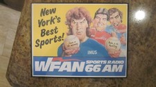 WFAN MIKE & THE MAD DOG/IMUS FRAMED 8.5X11 VI...